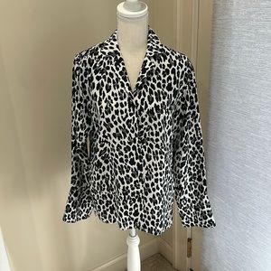 RtA 100% silk leopard print shirt. Size small